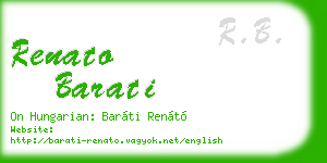 renato barati business card